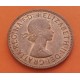 INGLATERRA 1/2 PENIQUE 1967 BARCO VELERO ISABEL II KM.896 MONEDA DE BRONCE SC- UK Half Penny coin