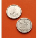 ISRAEL 1 NUEVO AGORA 1980 PALMERA y VALOR KM.106 MONEDA DE ALUMINIO SC 1 New Agora