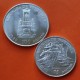 2 monedas x VENEZUELA 75 BOLIVARES 1980 JOSE DE SUCRE KM.54 + 100 BOLIVARES 1980 SIMON BOLIVAR PLATA SC-