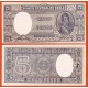 CHILE 5 PESOS 1958 B.O. HIGGINS Pick 1191A Firma 1 BILLETE SC Chile 1/2 Condor 1958 UNC BANKNOTE