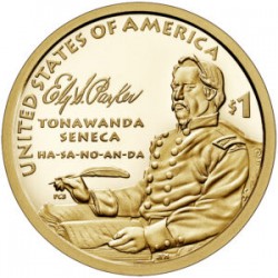 . 1 moneda x ESTADOS UNIDOS 1 DOLAR 2022 P INDIA SACAGAWEA TRIBU SENECA ELYS. PARKER LATON SC USA 1 Dollar Native