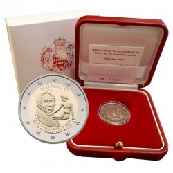 . .2 EUROS 2015 MONACO ESTUCHE 800 AÑOS DE LA FORTALEZA @RARA@