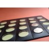 PARDO HOJA PARA MONEDAS 773 Negra Claraboya (26 milímetros) EXACTA PARA 2 EUROS CONMEMORATIVOS
