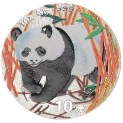 CHINA 10 YUAN 2000 OSO PANDA PLATA SC SILVER @RARA@ Silber