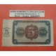 ESPAÑA 5 PESETAS 1938 BURGOS Serie L 6936528 Pick 110A BILLETE MUY CIRCULADO Spain banknote