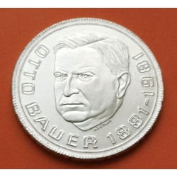 AUSTRIA 500 SCHILLINGS 1981 OTTO BAUER POLITICO KM.2953 MONEDA DE PLATA SC- Osterreich silver coin