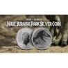 . 1 moneda RARA x NIUE 2 DOLARES 2020 DINOSAURIO película  JURASSIC PARK PLATA PURA SC OZ 1 ONZA 2020