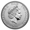. 1 moneda RARA x NIUE 2 DOLARES 2020 DINOSAURIO película  JURASSIC PARK PLATA PURA SC OZ 1 ONZA 2020