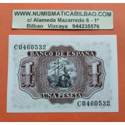 ESPAÑA 1 PESETA 1953 MARQUES DE SANTA CRUZ Serie C Pick 144 BILLETE PLANCHA SIN CIRCULAR Spain banknote