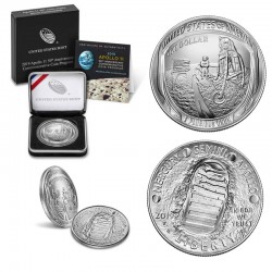 .ESTADOS UNIDOS $1 DOLLAR 2014 BEISBOL BASEBALL PROOF PLATA