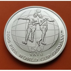 VANUATU 50 VATU 1998 MILLENIUM 2000 PLATA SILVER KM*33