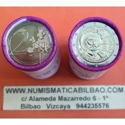 . 25 monedas x ESPAÑA 2 EUROS 2022 ELCANO V CENTENARIO DE LA VUELTA LA MUNDO SC BIMETALICA TACO / CARTUCHO