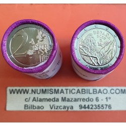 . 25 monedas x ESPAÑA 2 EUROS 2022 PARQUE NACIONAL DE GARAJONAY Unesco SC BIMETALICA y CONMEMORATIVA TACO / CARTUCHO
