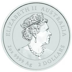 . 1 aacoin AUSTRALIA 2 DOLARES 2022 AÑO DEL TIGRE Perth Mint Serie Lunar 4ª MONEDA DE PLATA SC Year of the TIGER ONZAS