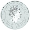 . 1 aacoin AUSTRALIA 2 DOLARES 2022 AÑO DEL TIGRE Perth Mint Serie Lunar 4ª MONEDA DE PLATA SC Year of the TIGER ONZAS