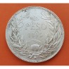 REPUBLICA DE CHILE 1 PESO 1878 So SANTIAGO CONDOR y ESCUDO KM.142.1 MONEDA DE PLATA @RARA@ Silver coin