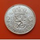 0,35 Onzas x HOLANDA 2,50 GULDEN 1961 REINA JULIANA y LEON CON ESPADA KM.185 MONEDA DE PLATA MBC The Netherlands silver