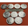 9 monedas NUEVAS x ESPAÑA 50 PESETAS 1975 * 76 - 78 - 79 - 80 JUAN CARLOS I + 1980 * 80 - 81 - 82 MUNDIAL 1982 1983