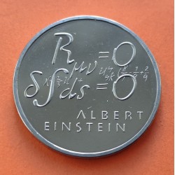 SUIZA 5 FRANCOS 1979 ALBERT EINSTEIN FORMULA MATEMATICA KM.58 MONEDA DE NICKEL SC- Switzerland 5 Francs