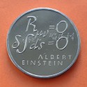 SUIZA 5 FRANCOS 1979 ALBERT EINSTEIN FORMULA MATEMATICA KM.58 MONEDA DE NICKEL SC- Switzerland 5 Francs