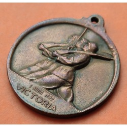 1 condecoración x ESPAÑA ANTIGUA MEDALLA ALZAMIENTO 18 Julio 1936 AÑO DE LA VICTORIA 1 ABRIL 1939 SOLDADOS COBRE