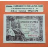 ESPAÑA 1 PESETA 1945 REINA ISABEL LA CATOLICA SIN SERIE 400649 Pick 128 BILLETE EBC @SOMBRAS - RARO@ Spain