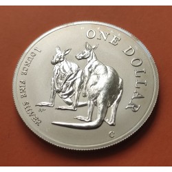AUSTRALIA 1 DOLAR 1999 CANGURO PLATA Silver Kangaroo Känguru $1