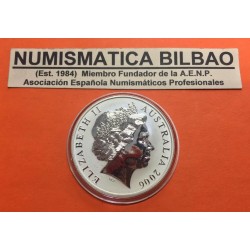 AUSTRALIA 1 DOLAR 2006 CANGURO MONEDA DE PLATA SC SILVER Kangaroo Känguru $1 Dollar OZ ONZA OUNCE