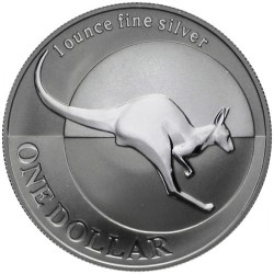 AUSTRALIA 1 DOLAR 1999 CANGURO PLATA Silver Kangaroo Känguru $1