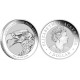 . 1 moneda x AUSTRALIA 1 DOLAR 2022 AGUILA WEDGE-TAILED EAGLE PLATA $1 Dollar OZ silver CAPSULA 1 ONZA 2022
