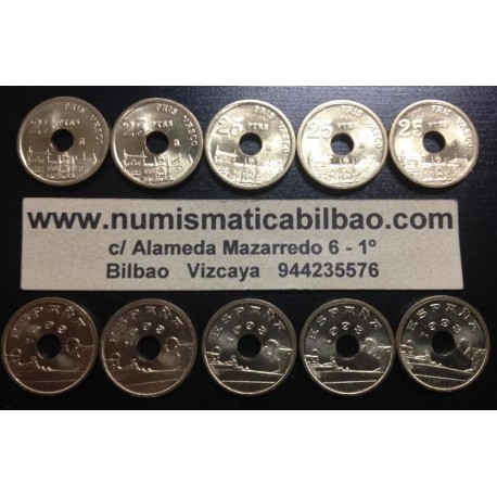 ESPAÑA 25 PESETAS 1993 PAIS VASCO SIN CIRCULAR JUAN CARLOS I