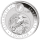 AUSTRALIA 1 DOLAR 2020 KOOKABURRA PAJARO 30 ANIVERSARIO 1990 MONEDA DE PLATA PURA SC $1 Dollar OZ silver 1 ONZA