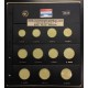 PARDO HOJA para 8 MONEDAS EURO + 3 HUECOS para 2 EUROS CONMEMORATIVA válida para ESPAÑA MONEDAS EURO 2022 modelo 179200