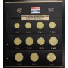 PARDO HOJA para 8 MONEDAS EURO + 3 HUECOS para 2 EUROS CONMEMORATIVA válida para ESPAÑA MONEDAS EURO 2022 modelo 179200