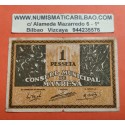 ESPAÑA 50 CENTIMOS 1937 REPUBLICA ESPAÑOLA Serie C MBC+ RARA