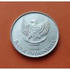 INDONESIA 200 RUPIAS 2003 PAJARO ESTONINO DE BALI JALAK KM.66 MONEDA DE ALUMINIO SC-