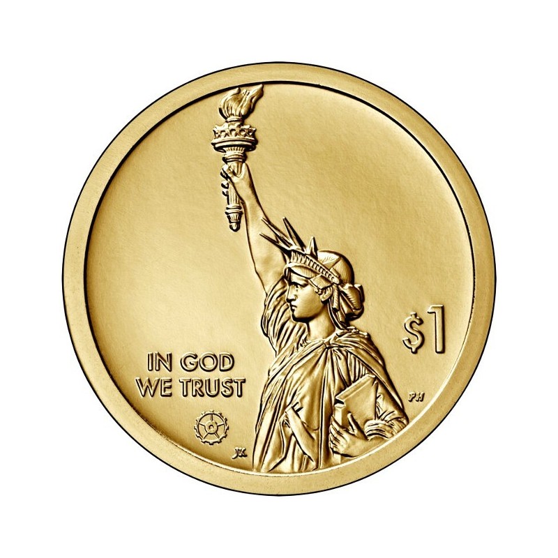 . 1 moneda x ESTADOS UNIDOS 1 DOLAR 2022 D VERMONT SNOWBOARD American Innovation 15ª LATON SC