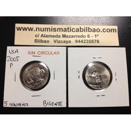 .ESTADOS UNIDOS 5 CENTAVOS 2005 P BUFALO NICKEL SC USA