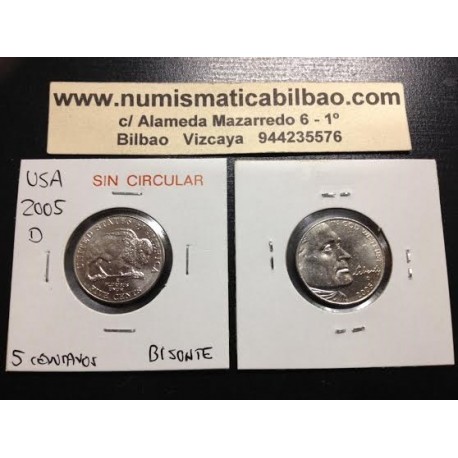 .ESTADOS UNIDOS 5 CENTAVOS 2005 D BUFALO NICKEL SC USA