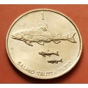 ESLOVENIA 1 TOLARJEV 1998 ESCUDO y VALOR LATON SC Slovenia
