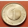 9 monedas x ESLOVENIA 10+20+50 STOTINOV y 1+2+5+10+20+50 TOLARJEV 1990 / 2000 ESCUDO NICKEL y LATON SC Slovenia