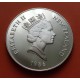 NUEVA ZELANDA 1 DOLAR 1986 VISITA REAL ISABEL II KM.56A MONEDA DE PLATA PROOF New Zealand ROYAL VISIT