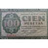 1 billete NUEVO + DOBLEZ CENTRAL x ESPAÑA 100 PESETAS 1936 CATEDRAL DE BURGOS Serie J 784984 Pick 101 SC Spain banknote