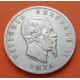 ITALIA 5 LIRAS 1874 M REY VITTORIO EMANUELE II KM.8.3 MONEDA DE PLATA @ESCASA@ Italy 5 Lire silver coin
