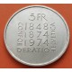 SUIZA 5 FRANCOS 1974 CONSTITUTION KM.52 MONEDA DE NICKEL SC/SC- Switzerland 5 Francs