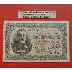 ..ESPAÑA 50 PESETAS 1951 RUSIÑOL Serie B.2438947 SC- PICK 141