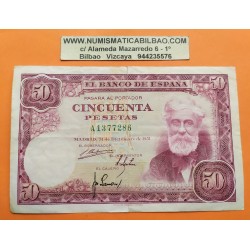 ..ESPAÑA 50 PESETAS 1951 RUSIÑOL Serie B.2438947 SC- PICK 141