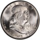 ESTADOS UNIDOS 1/2 DOLAR 1960 P BENJAMIN FRANKLIN KM.163 MONEDA DE PLATA @LUJO@ USA HALF DOLLAR SILVER UNC R/2