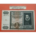 ESPAÑA 500 PESETAS 1940 DON JUAN DE AUSTRIA y BARCO Serie A 0052115 Pick 119 @BILLETE RARO@ Spain banknote