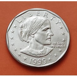 ESTADOS UNIDOS 1 DOLAR 1999 P SUSAN B. ANTHONY AGUILA SOBRE LA LUNA KM.207 MONEDA DE NICKEL @ESCASA@ SC- USA 1 Dollar